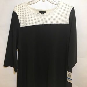 Alfa I XL Black and White Top